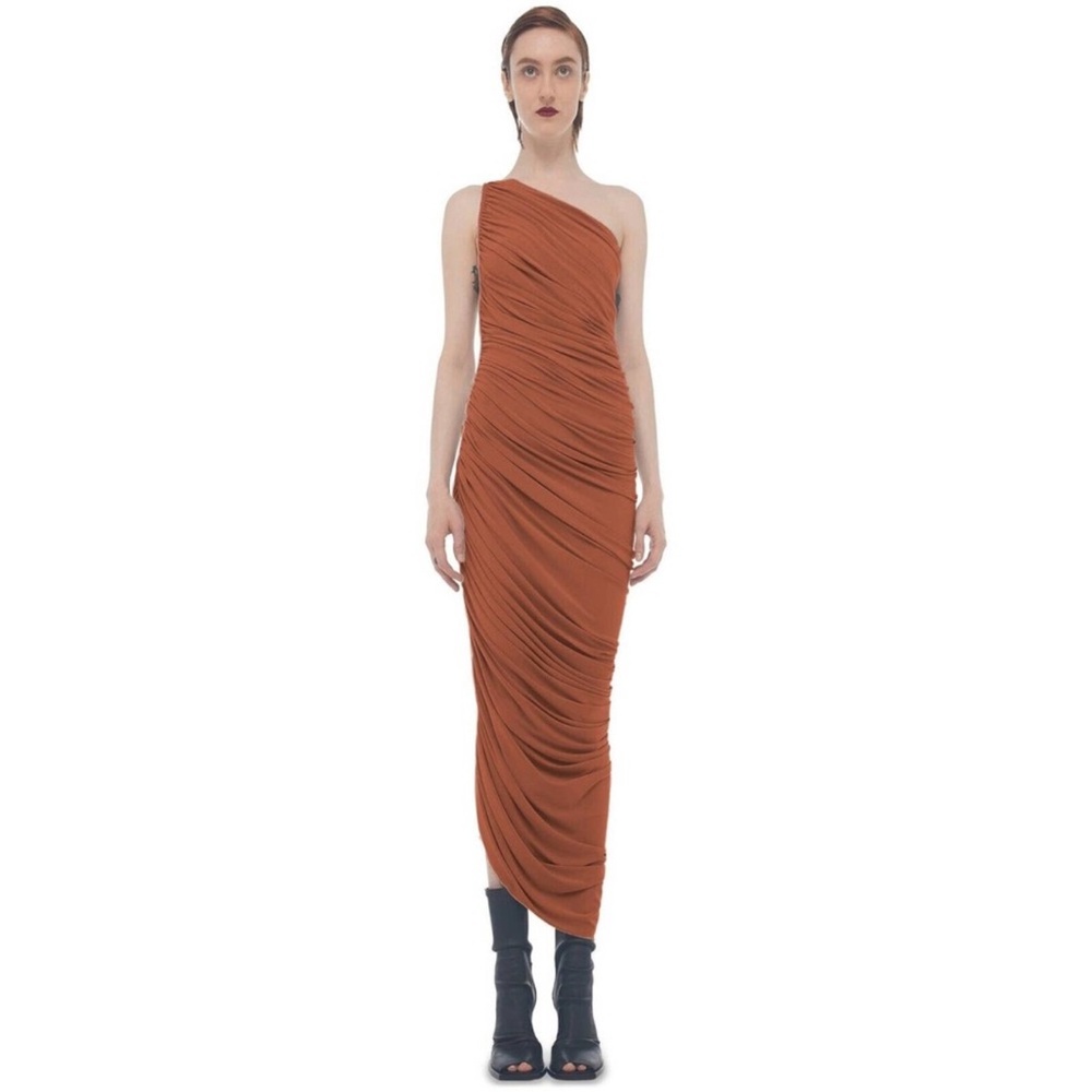 Norma Kamali Diana Gown in Bronze Size Large NWT!
